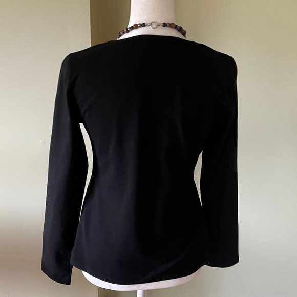 Women's Basic Long Sleeve Slim-Fit Square Neck Tee Shirt Top (NWOT) - Picture 6 of 15